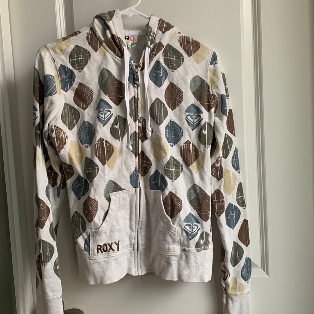 Kids Roxy Zipped Hoodie large Runs small